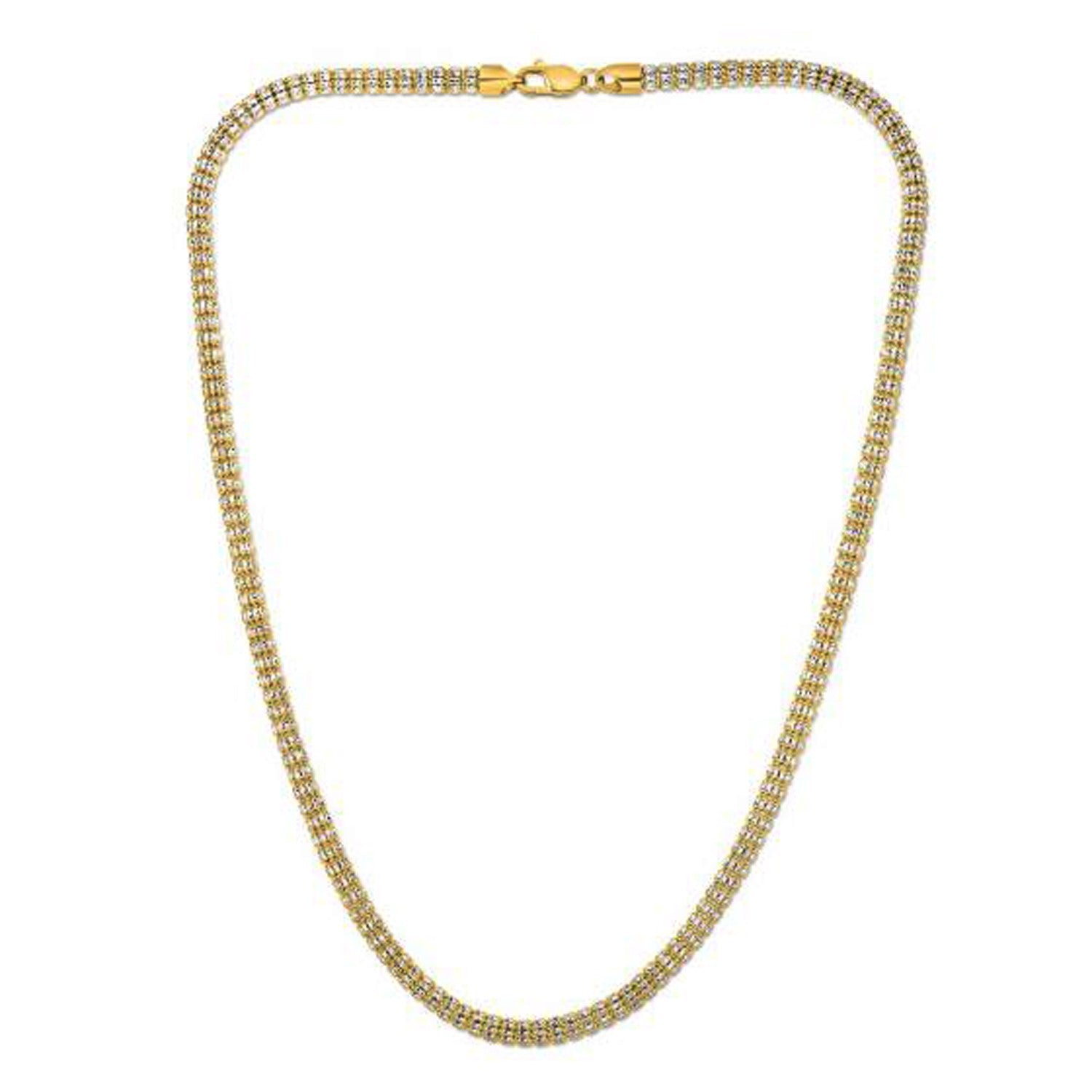 Ice Barrel Chain in 14k Yellow Gold (4.25 mm) - Coolpeacock