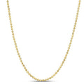 Moon Cut Bead Chain in 14k Yellow Gold (2.00 mm) - Coolpeacock