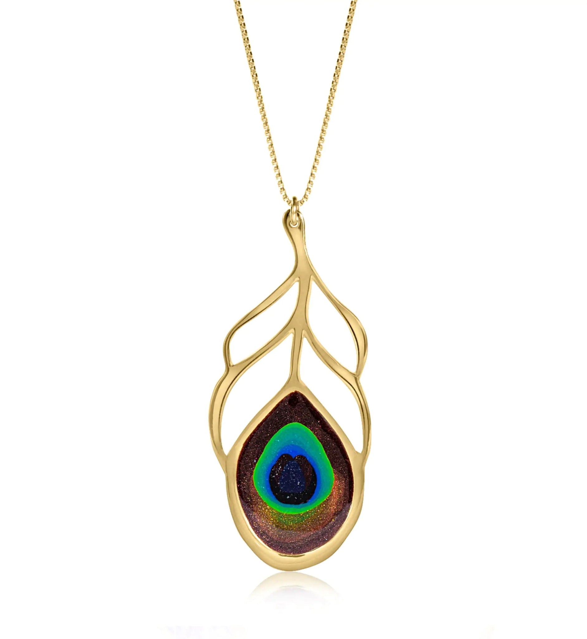 Peacock Feather Necklace - Coolpeacock