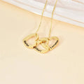 Personalized Heart Laser Pendant Necklace - Coolpeacock