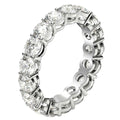 Round Cut Lab Grown Diamond Eternity Ring in 14k White Gold (3 cttw FG/VS2) - Coolpeacock