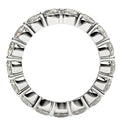 Round Cut Lab Grown Diamond Eternity Ring in 14k White Gold (3 cttw FG/VS2) - Coolpeacock