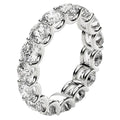 Round Cut Lab Grown Diamond Eternity Ring in 14k White Gold (5 cttw FG/VS2) - Coolpeacock