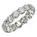Round Cut Lab Grown Diamond Eternity Ring in 14k White Gold (5 cttw FG/VS2) - Coolpeacock