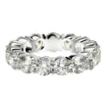 Round Cut Lab Grown Diamond Eternity Ring in 14k White Gold (5 cttw FG/VS2) - Coolpeacock