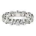 Round Cut Lab Grown Diamond Eternity Ring in 14k White Gold (6 cttw FG/VS2) - Coolpeacock