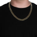 Solid Curb Chain in 14k Yellow Gold (11.23 mm) - Coolpeacock