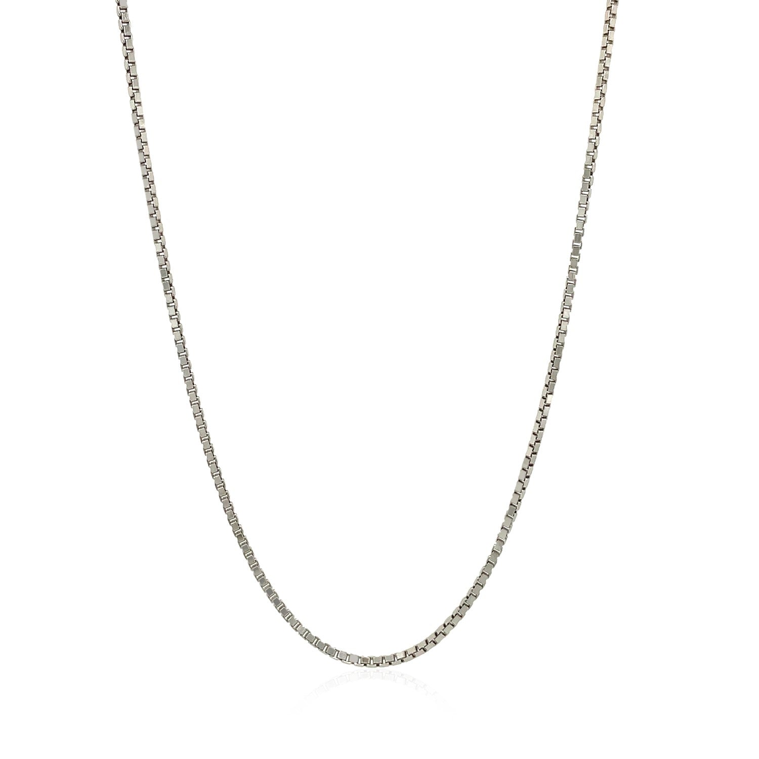 Sterling Silver 1.4mm Adjustable Box Chain (1.40 mm) - Coolpeacock