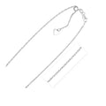 Sterling Silver 1.5mm Adjustable Rope Chain (1.50 mm) - Coolpeacock