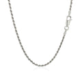 Sterling Silver 1.8mm Diamond Cut Rope Style Chain - Coolpeacock
