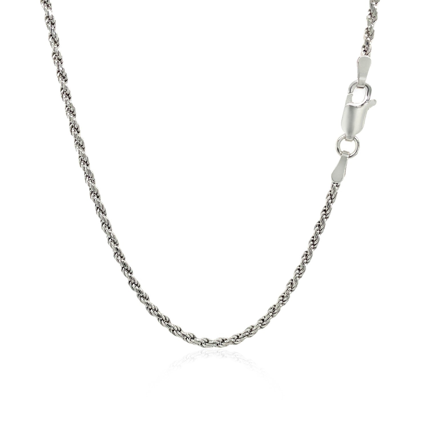 Sterling Silver 1.8mm Diamond Cut Rope Style Chain - Coolpeacock
