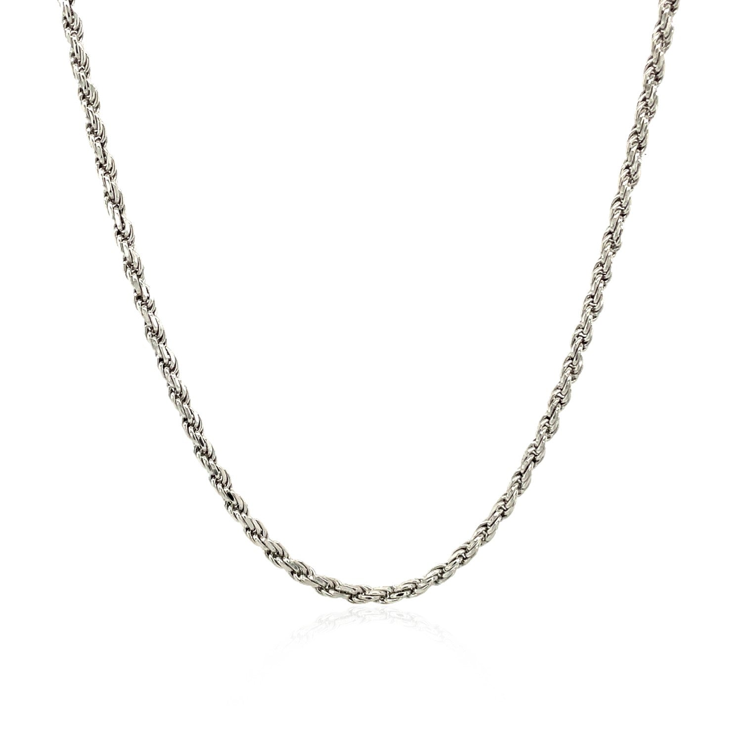 Sterling Silver 1.8mm Diamond Cut Rope Style Chain - Coolpeacock