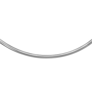 Sterling Silver Classic Omega Chain Necklace (6.0mm) - Coolpeacock