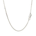 Sterling Silver Rhodium Plated Cable Chain (1.50 mm) - Coolpeacock