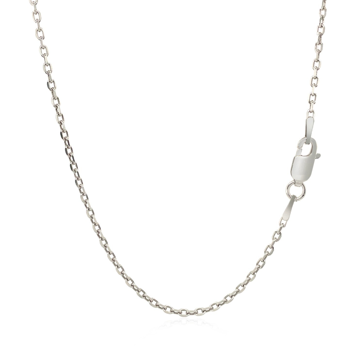 Sterling Silver Rhodium Plated Cable Chain (1.50 mm) - Coolpeacock