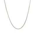 Sterling Silver Rhodium Plated Round Box Chain (1.30 mm) - Coolpeacock