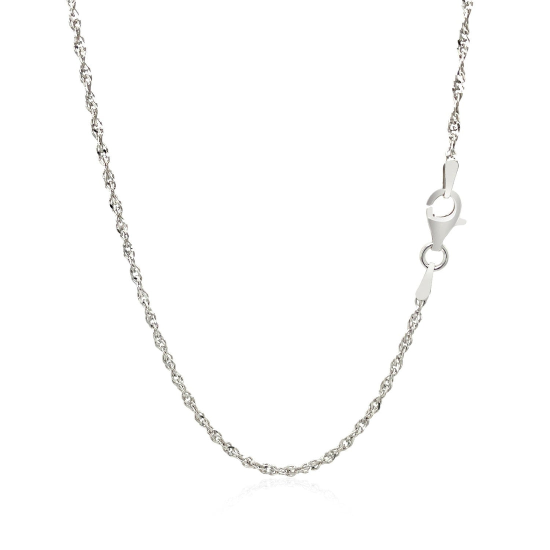 Sterling Silver Singapore Style Chain (1.80 mm) - Coolpeacock