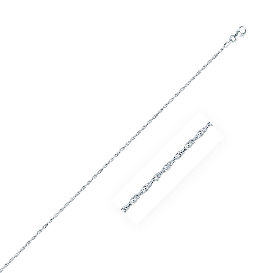 Sterling Silver Singapore Style Chain (1.80 mm) - Coolpeacock